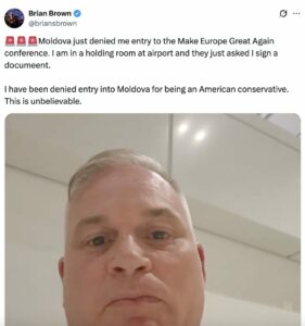 Post on X by Brian Brown on June 27, 2025